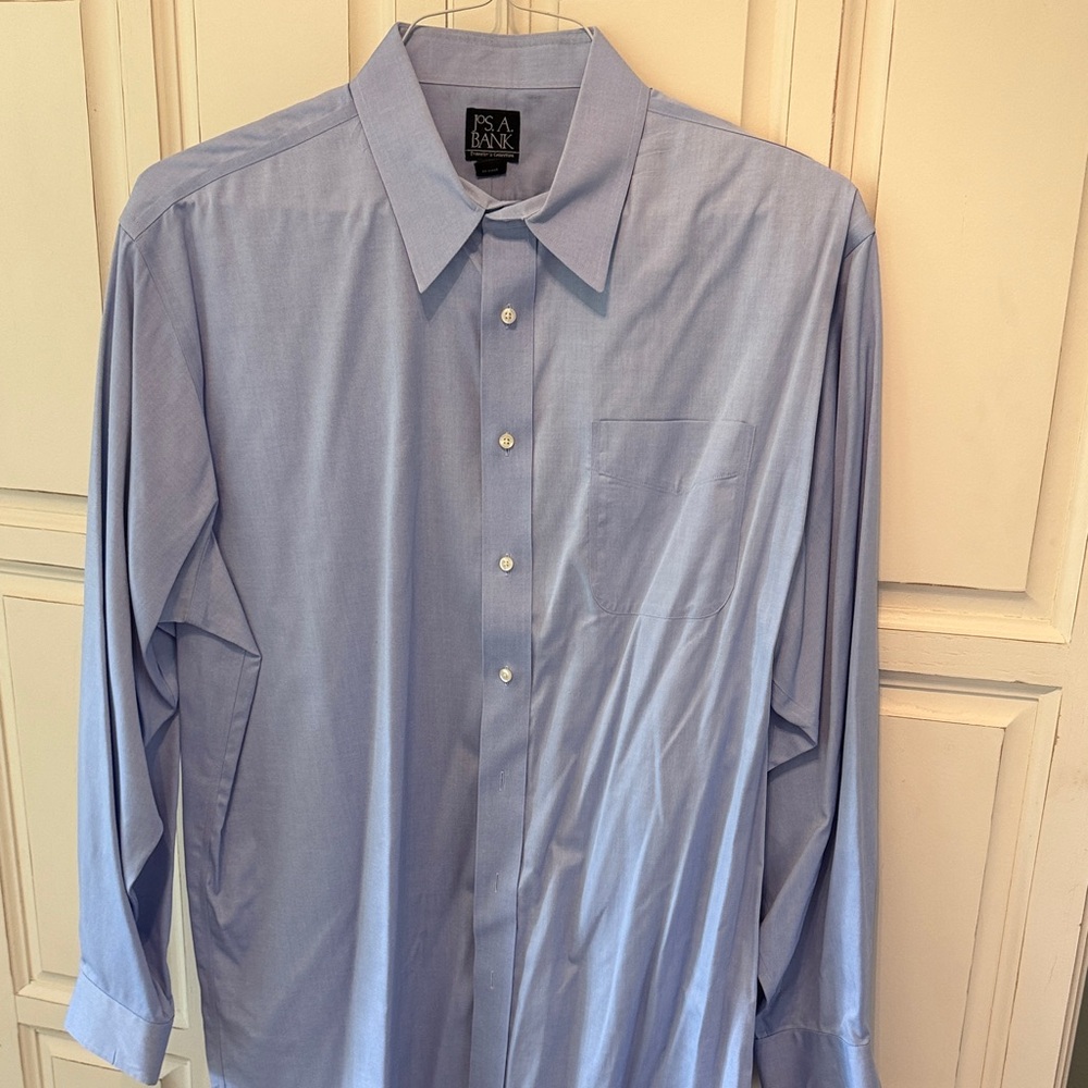 Jos A Banks blue dress shirt